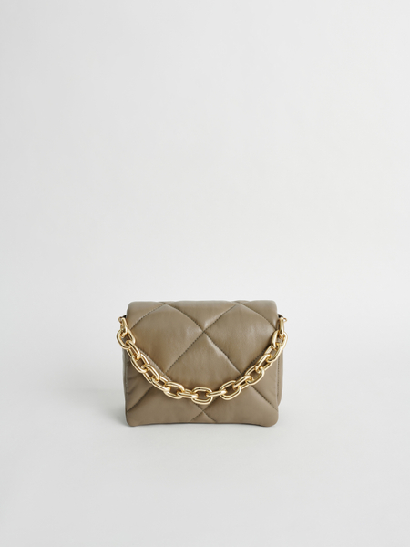 beige chain bag