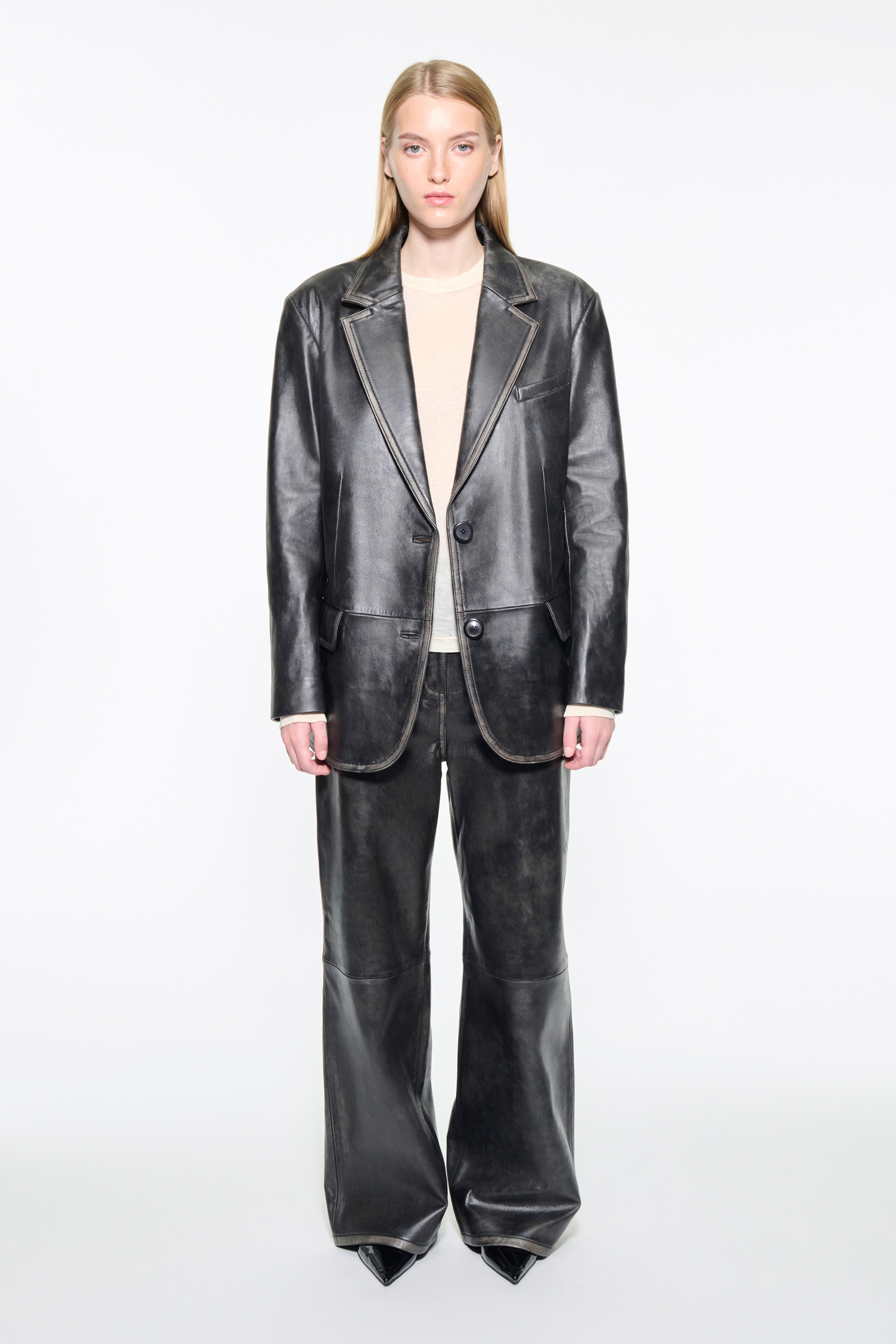 【関税込み】Stand Studio ブラック Willow レザージャケット STAND STUDIO | Willow Jacket | STAND STUDIO