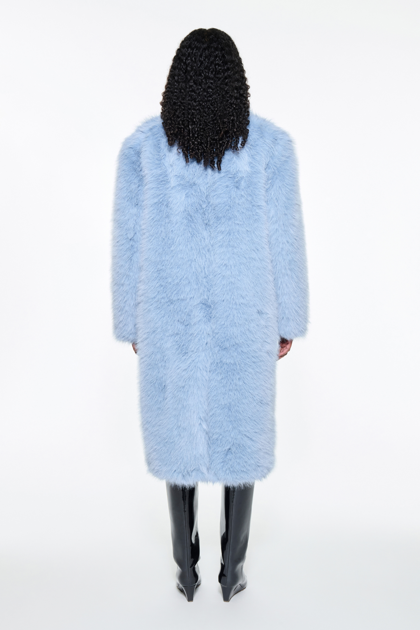 【i_am】 2way fur midi check coat i_am】 2way fur midi check coat（Check coat in a casual