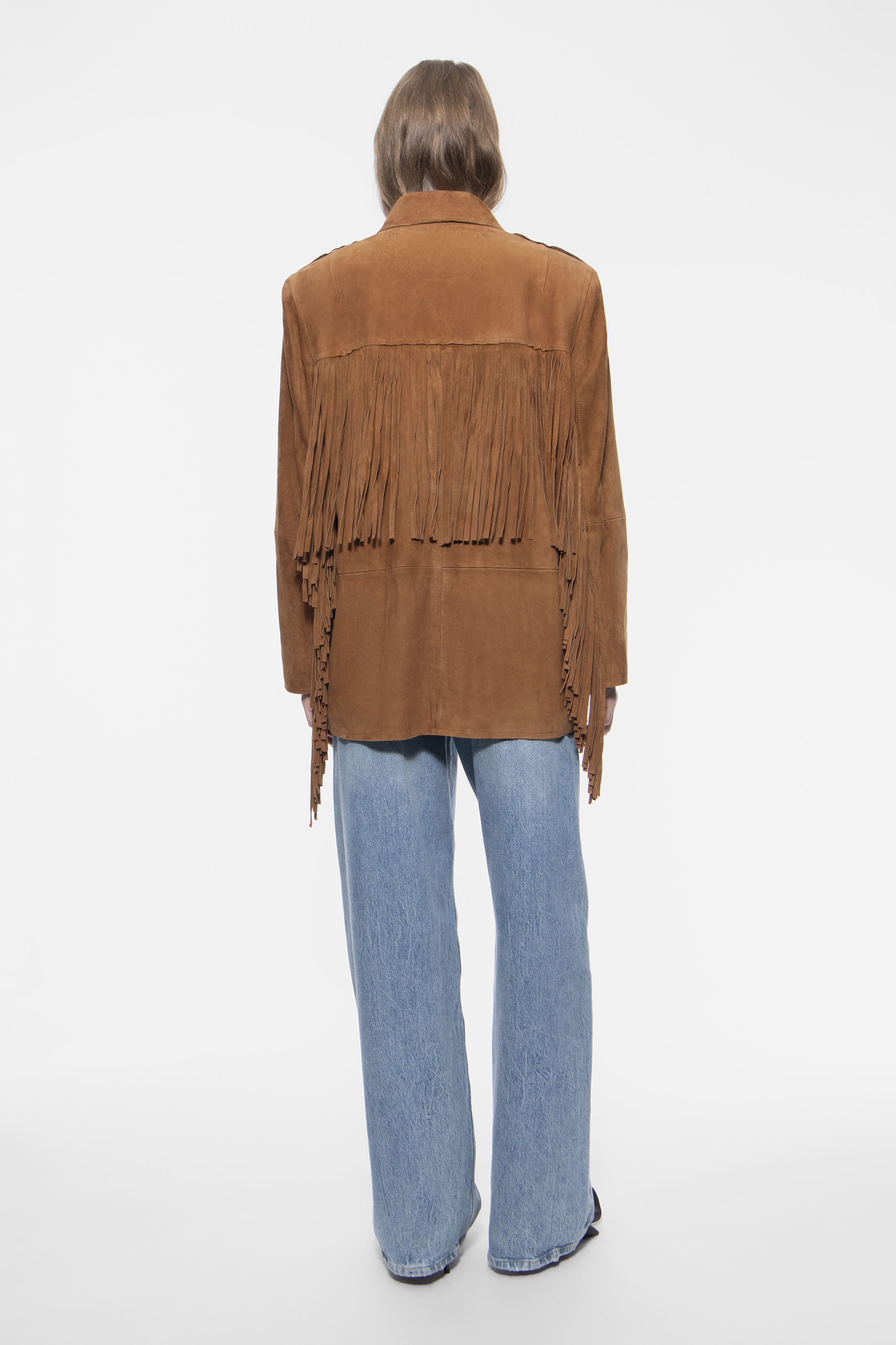 STAND STUDIO | Jude Jacket - Heavy Cow Suede - Dark Sand - Womens