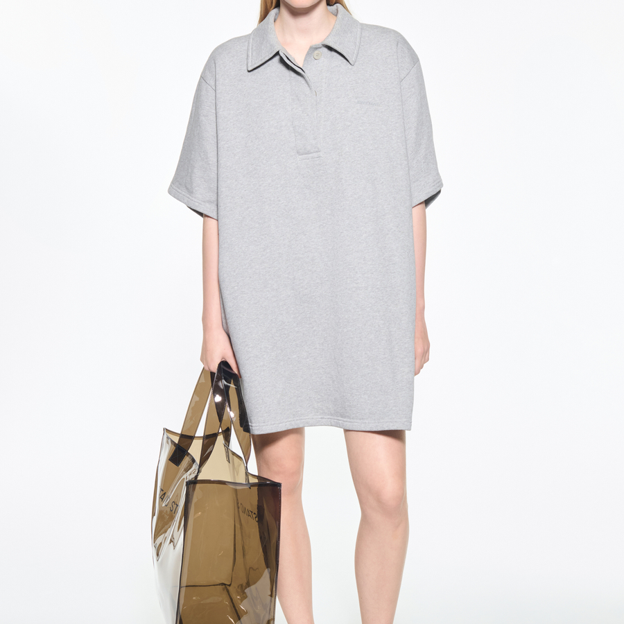 ★ GLOWNY★ HERITAGE POLO DRESS ECRU GY24BOP004EC HERITAGE POLO DRESS (WHITE) - GLOWNY