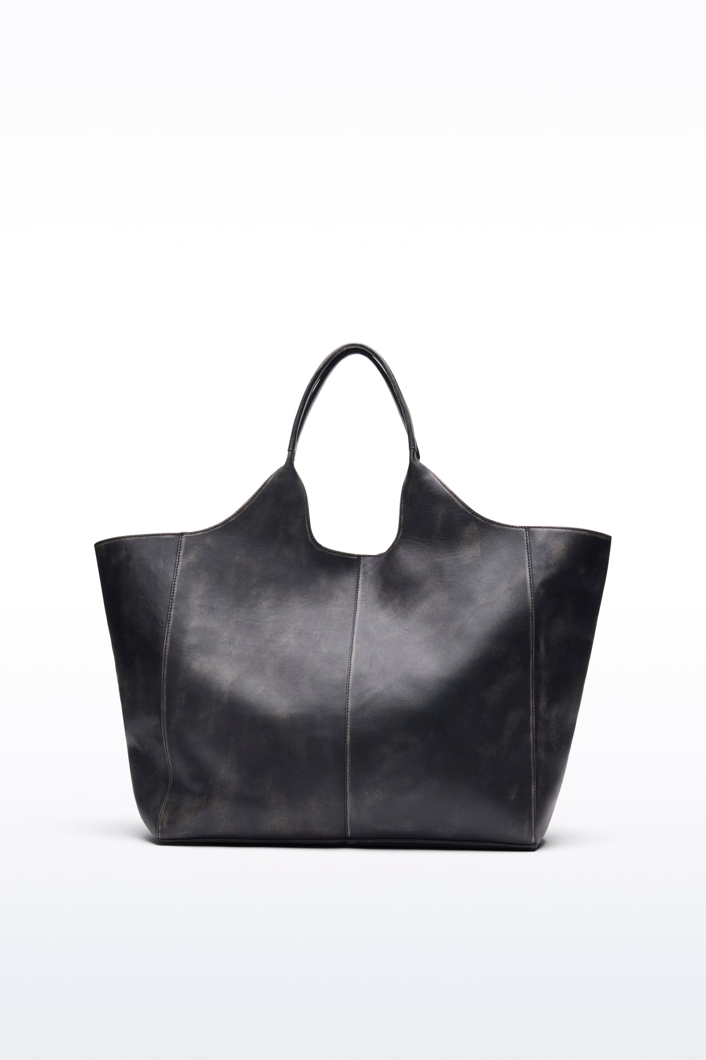 STAND STUDIO | Lily Tote - Lamb Leather - Worn Black - Womens