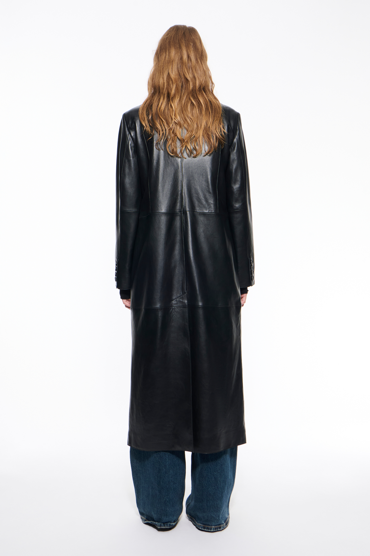 STAND STUDIO | Santara Coat - Lamb Leather - Black - Womens