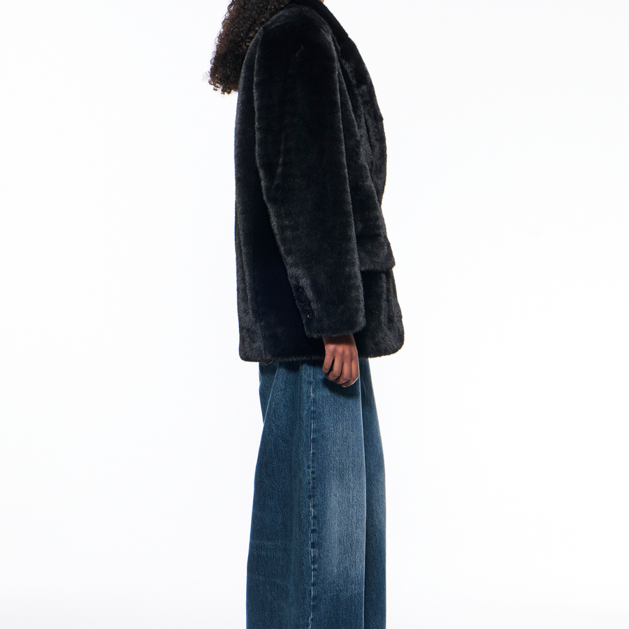STAND STUDIO | Emmie Fur Coat - Faux Fur - Brown - Womens - STAND