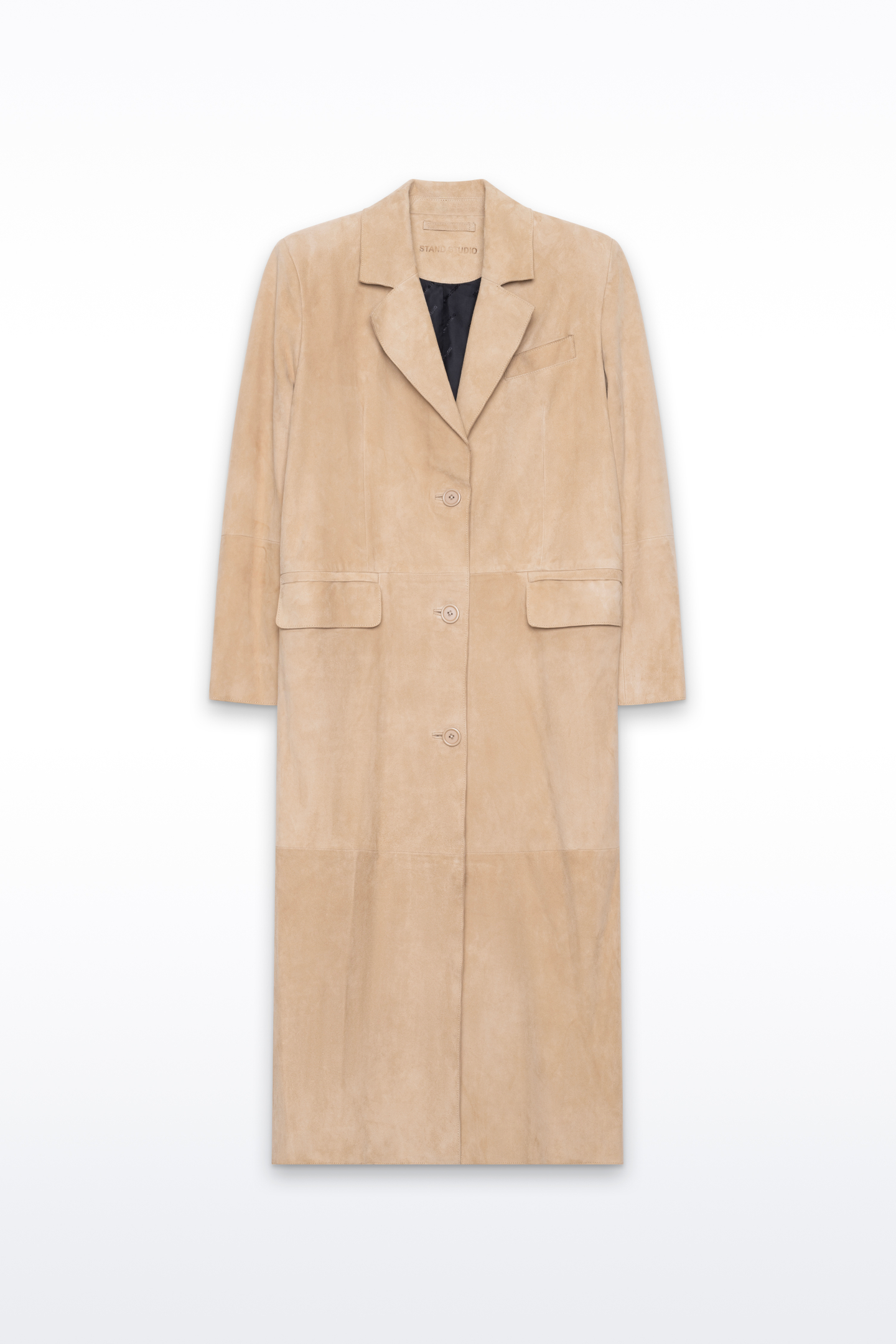 STAND STUDIO | Santara Coat - Goat Suede - Sand - Womens - STAND