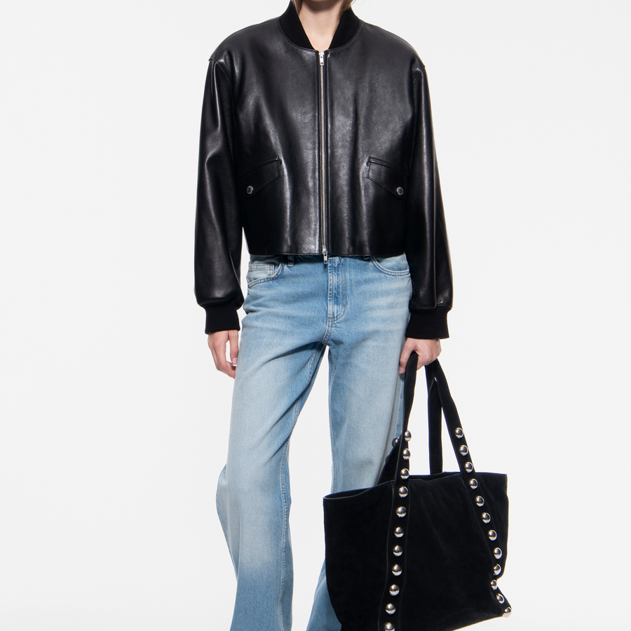 STAND STUDIO | Luz Jacket - Supple Lamb Nappa Leather - Black