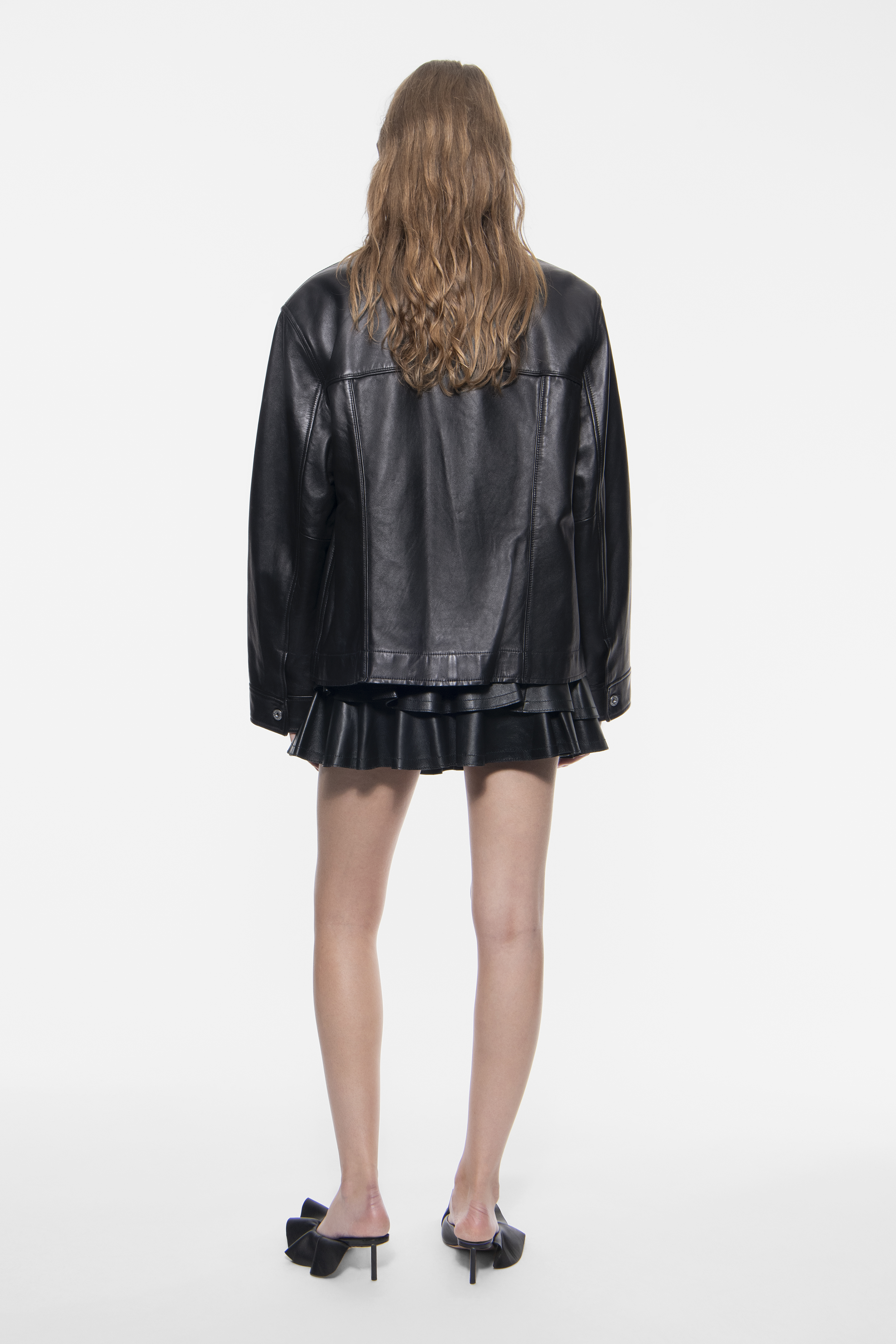 STAND STUDIO | Disa Jacket - Lamb Nappa Leather - Black - Womens