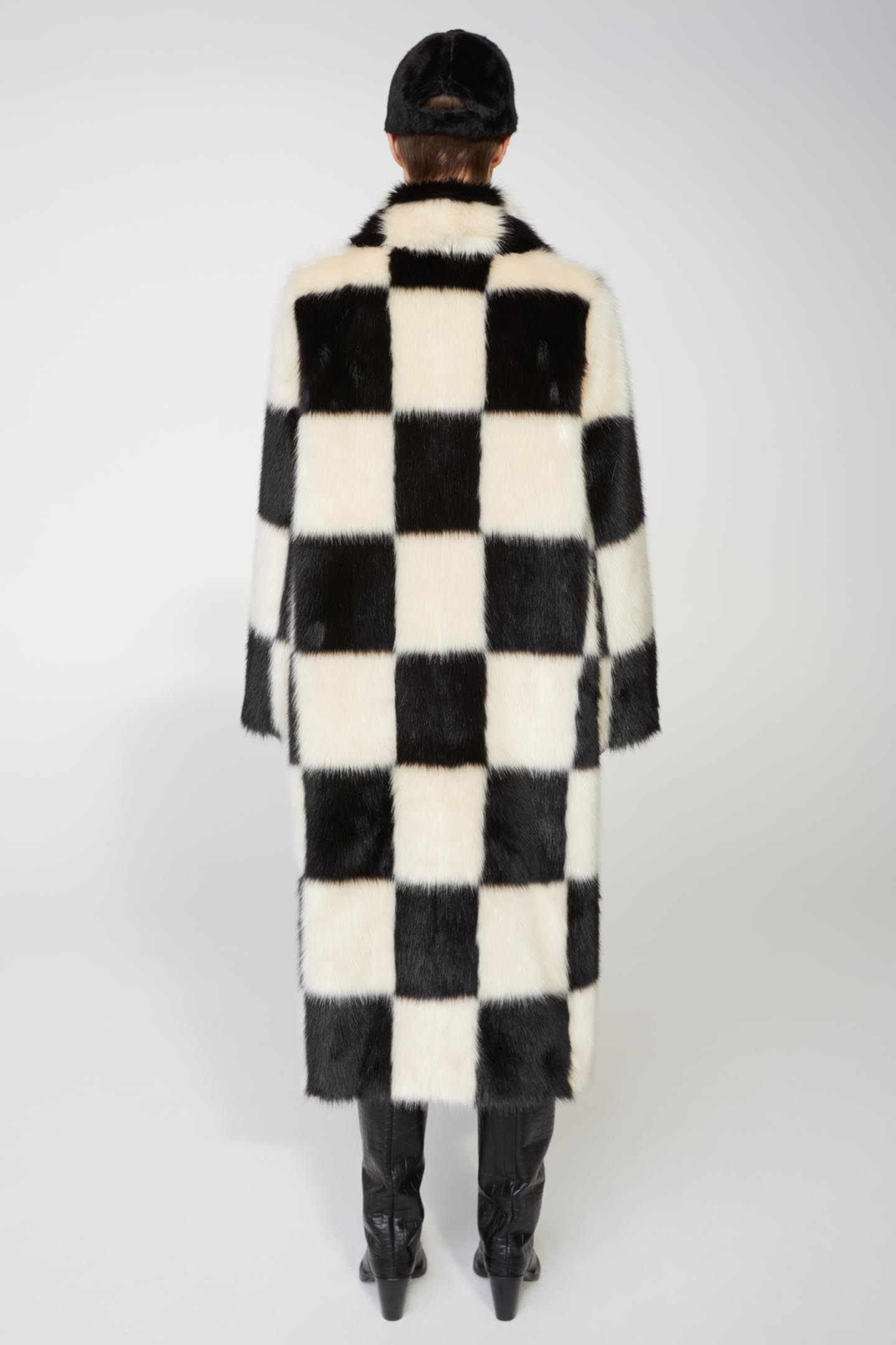 white check coat