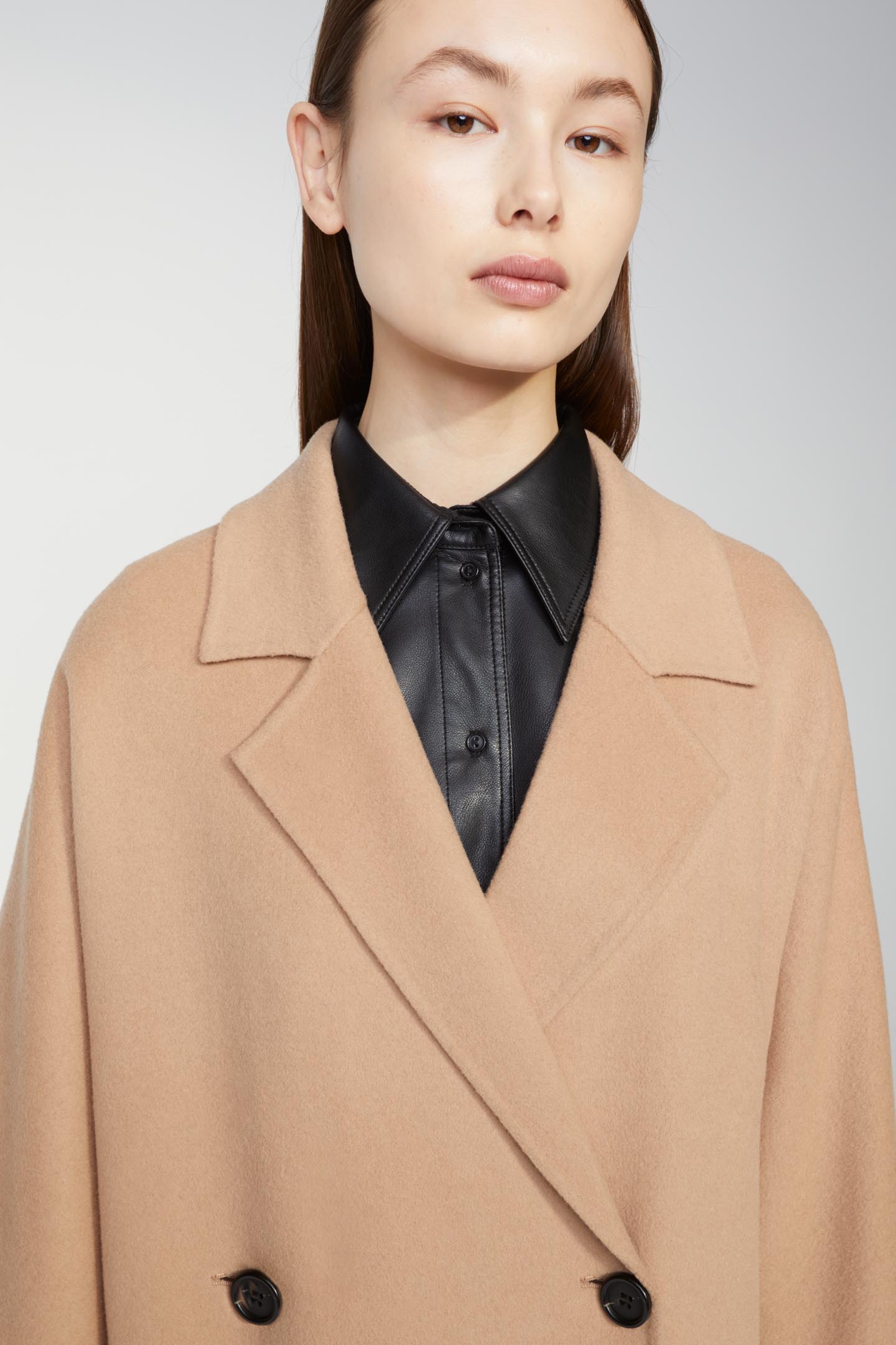 jaeger boyfriend coat camel